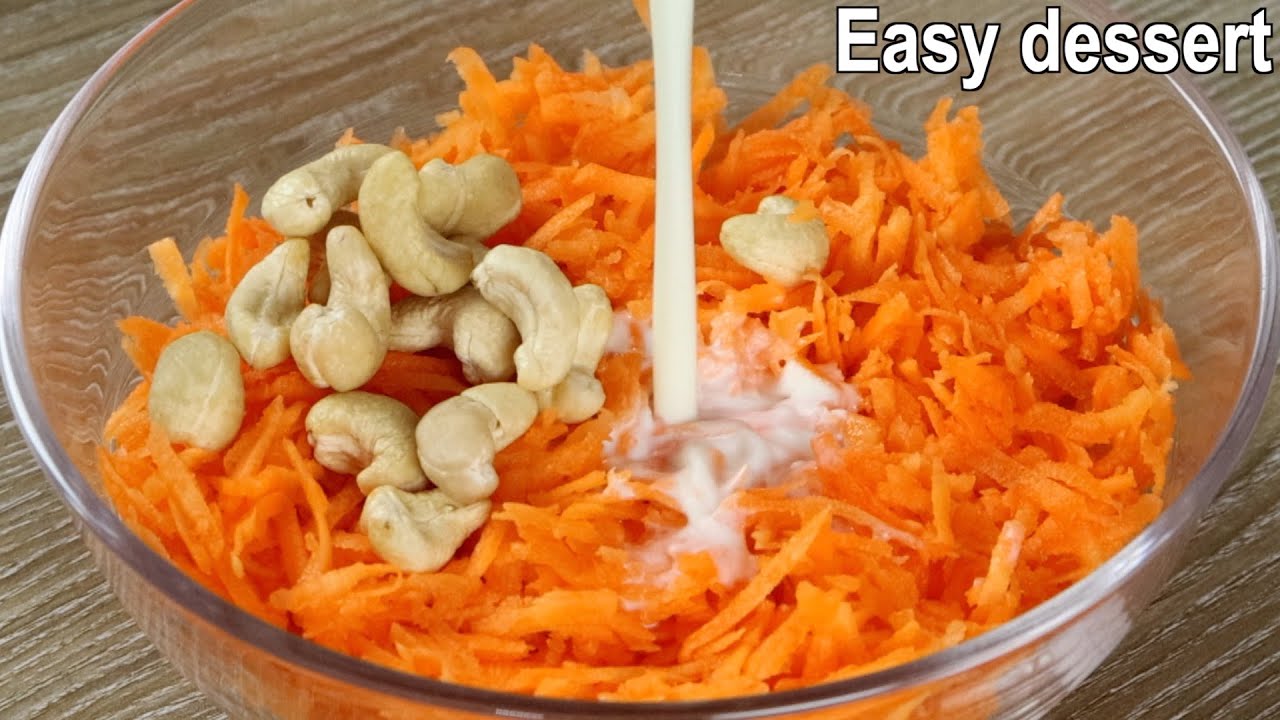 Easy & Delicious Dessert recipe with Carrot