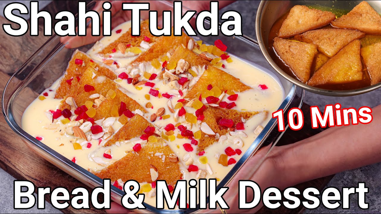 Instant Shahi Tukda Recipe in 10 Mins – Double Ka Meetha | Quick & Easy Bread Milk Pudding Dessert