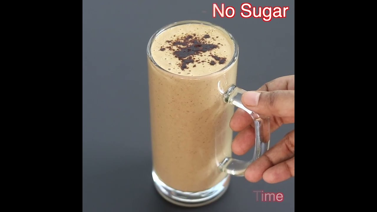 Oats Coffee Smoothie Recipe – No Milk – No Sugar #shorts