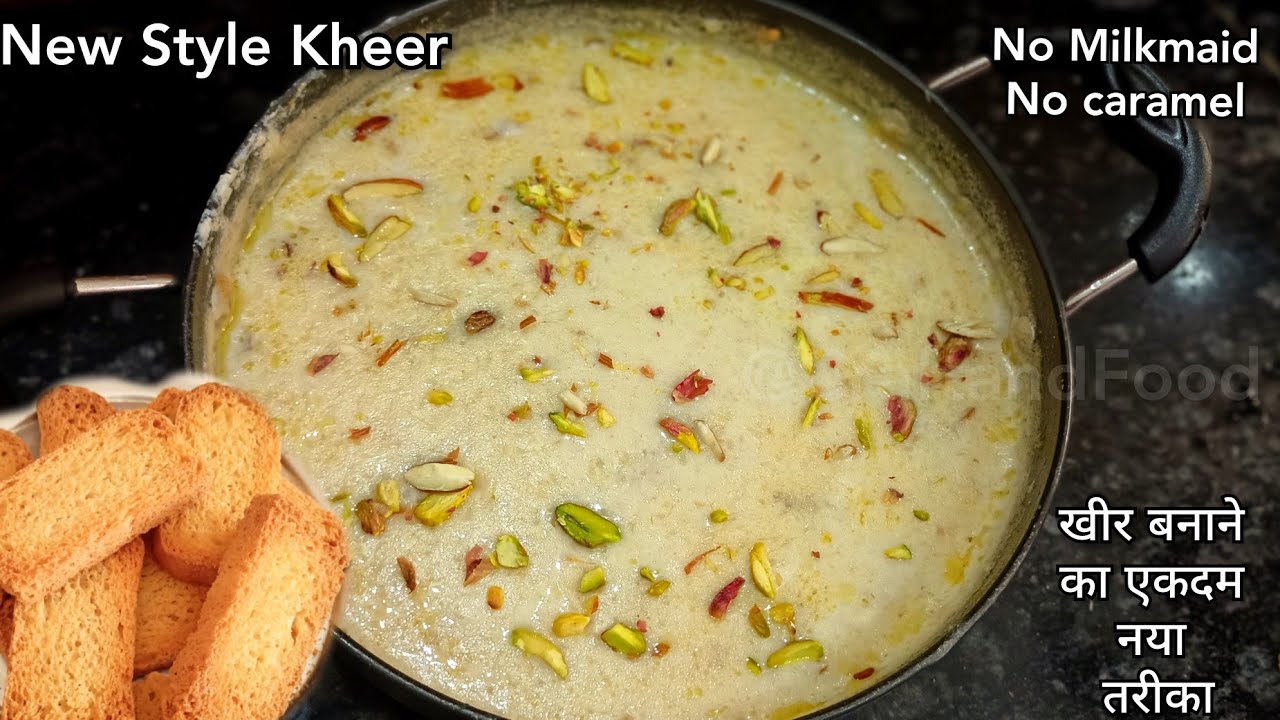 New year dessert recipe | Delicious sweet dessert recipe | Rusk Kheer | Rice kheer | Craft and Food