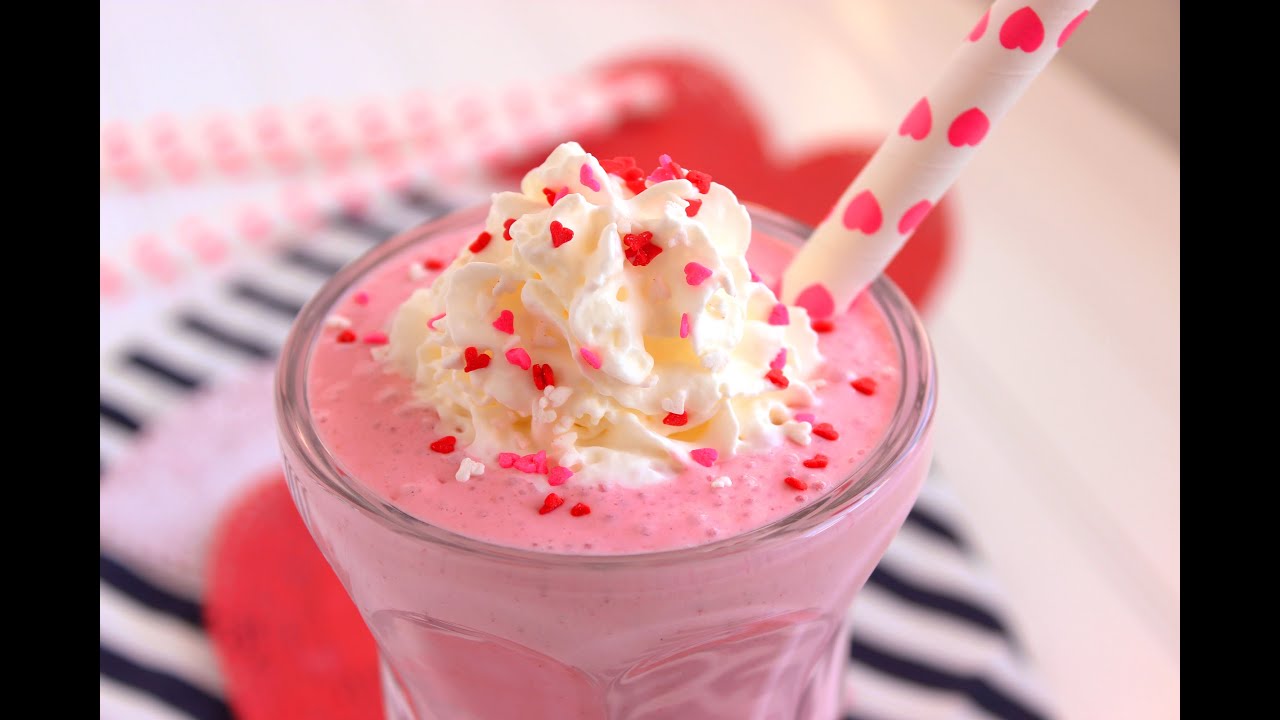 "Strawberry Pink Smoothie" "Smoothies" "Yummy Drinks" "Recipe" "Recipes" [ASMR]