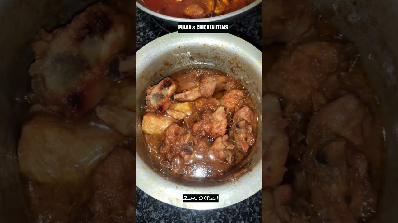 Pulao & Chicken #pulaorecipe #pulaorecipes #pulaorice #chickendishes #chickenrecipes #chickens #food