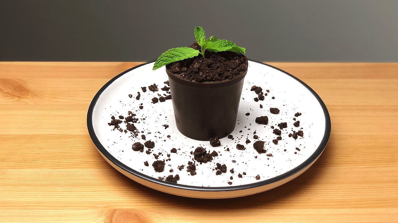 2 Ingredient Chocolate Mousse Pots |  Layered Chocolate  dessert with strawberry & cake