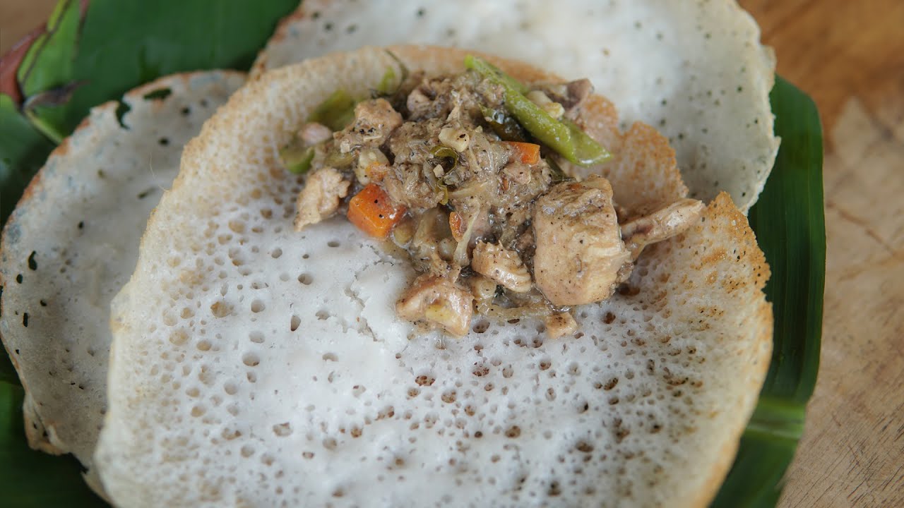 Village Style Appam & Chicken Stew Recipe – Appam | Chicken Curry