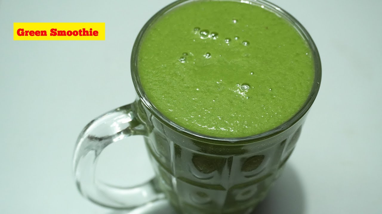 Spinach Apple Banana Smoothie || Healthy Green Smoothie recipe
