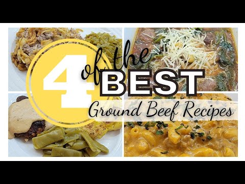 4 Ground Beef Recipes that will CHANGE  YOUR LIFE!! | WHAT'S FOR DINNER | Managin' the May's