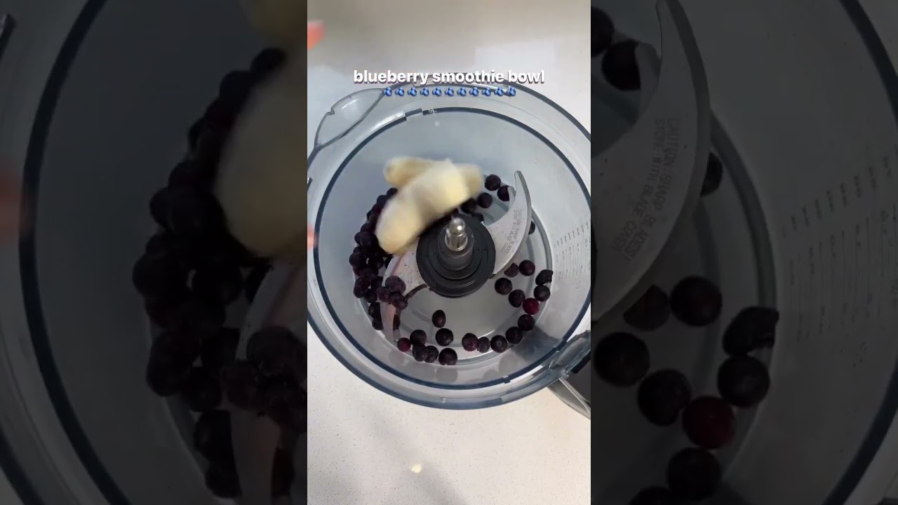 Banana and blueberry smoothie #recipe #shorts