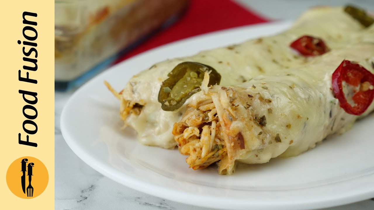 Jalapeno Chicken Enchiladas Recipe by Food Fusion