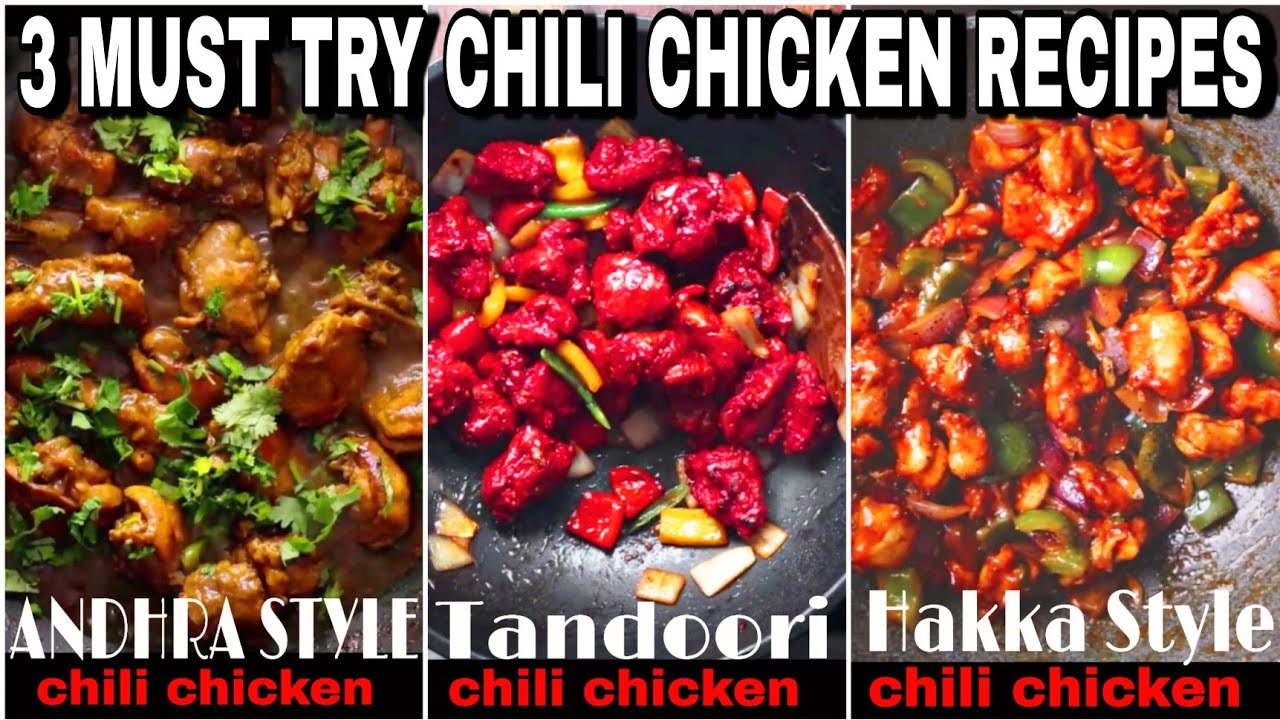 3 Chili Chicken Best Recipes | Chinese Chili Chicken Recipes | Hina Akram Rao
