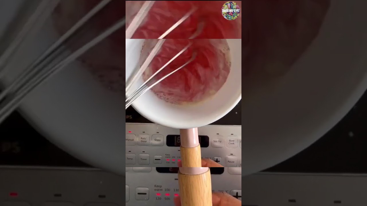 Strawberry Hot Chocolate Smoothie Recipe #shorts #smoothierecipes #healthyrecipes