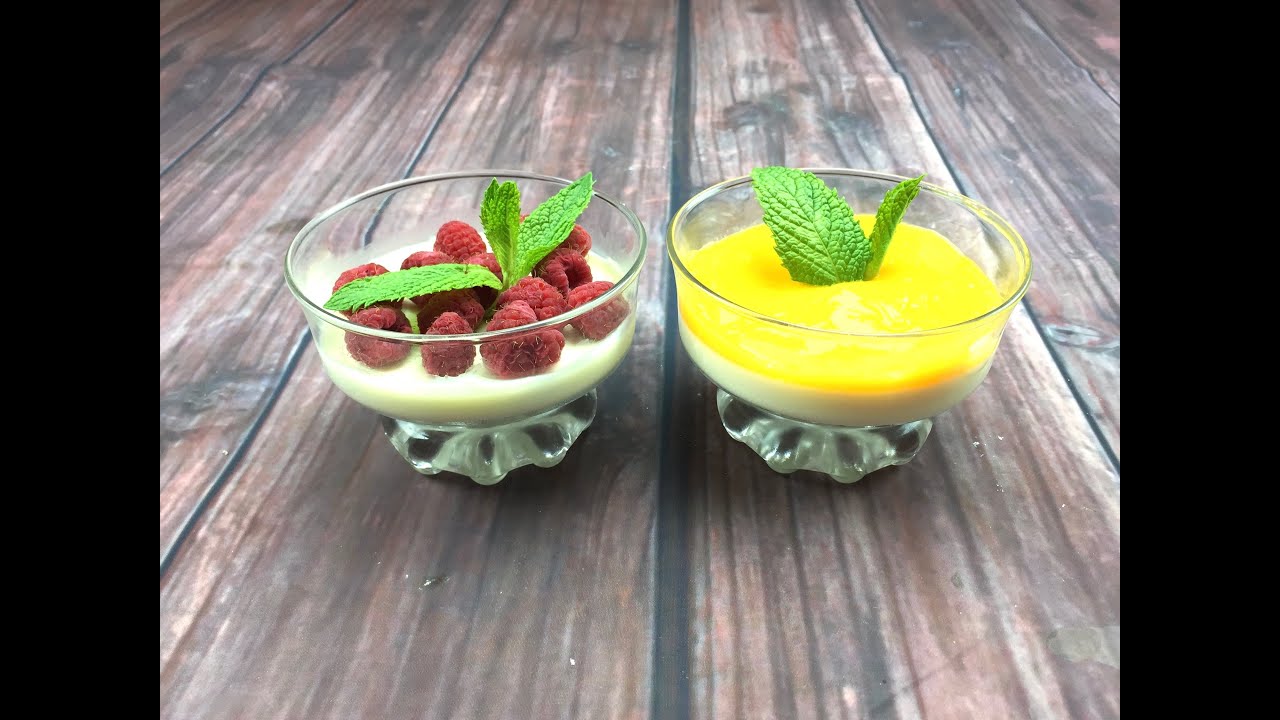 Mango & Berry Panna Cotta Recipes #agaragar #pannacotta #dessert #recipes
