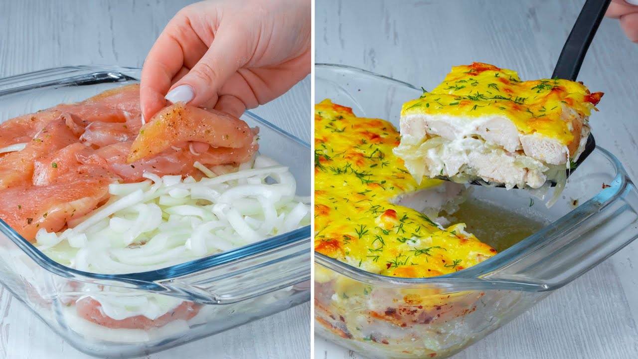 French style chicken breast – in layers. Perfect even when you have guests!