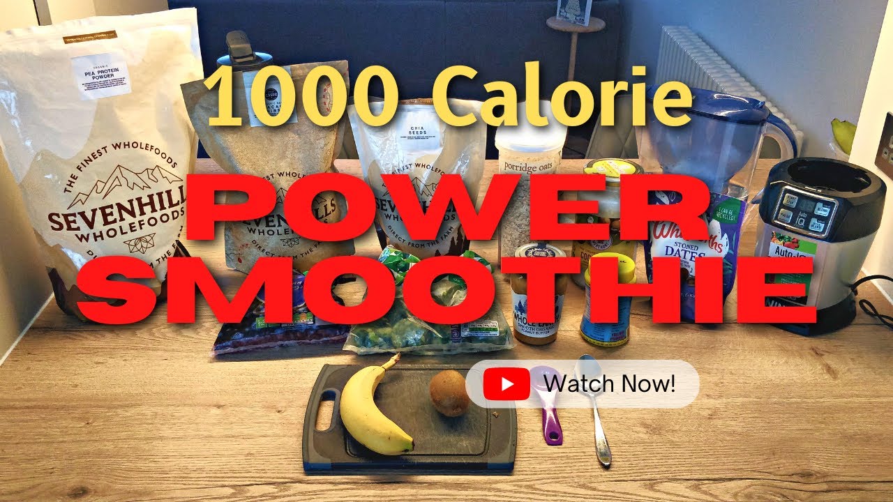 Great Tasting 1000 Calorie 47g Protein Power Smoothie Recipe