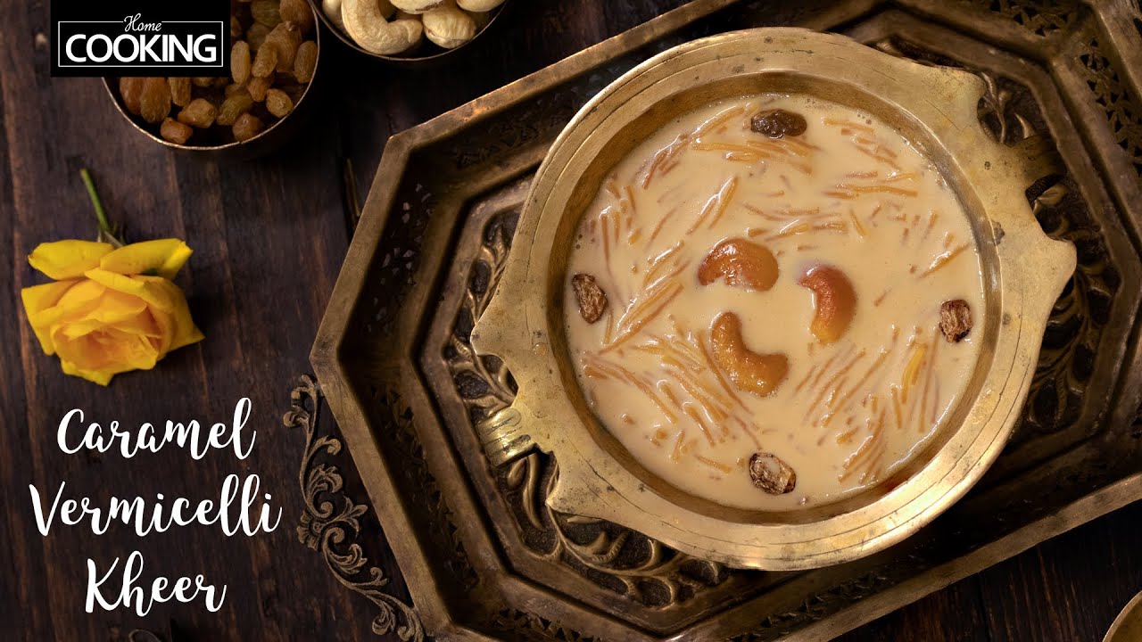 How To Make Caramel Vermicelli Kheer | Caramel Semiya Payasam | Kheer Recipe | Indian Sweets