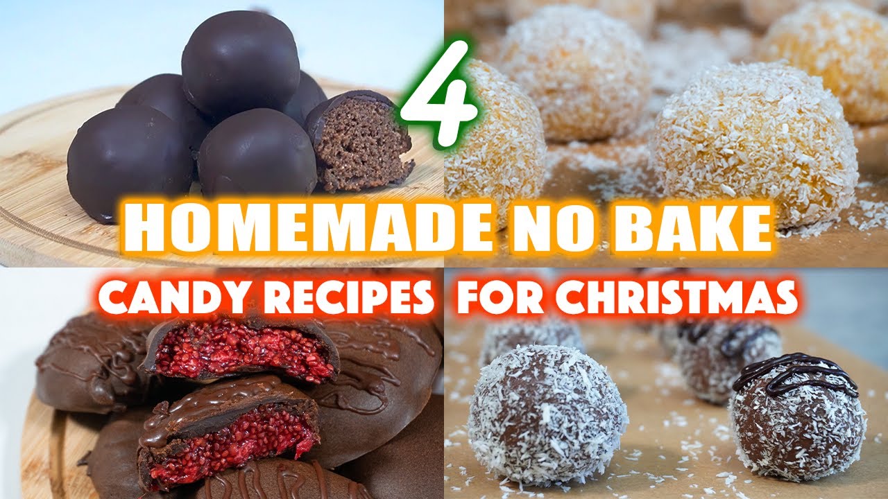 4 Homemade No Bake Candy Recipes For Christmas | DESSERT Recipes Easy