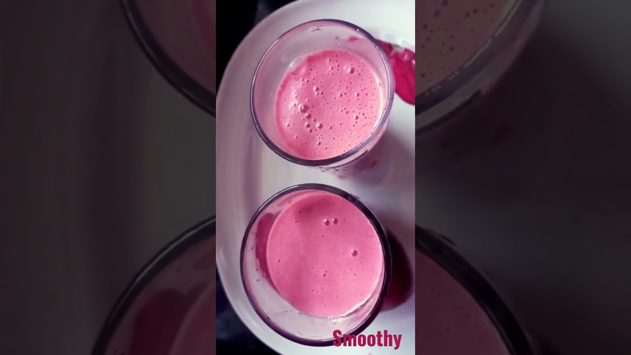 Strawberry Blueberry Smoothie | Healthy Recipes | #shortvideo