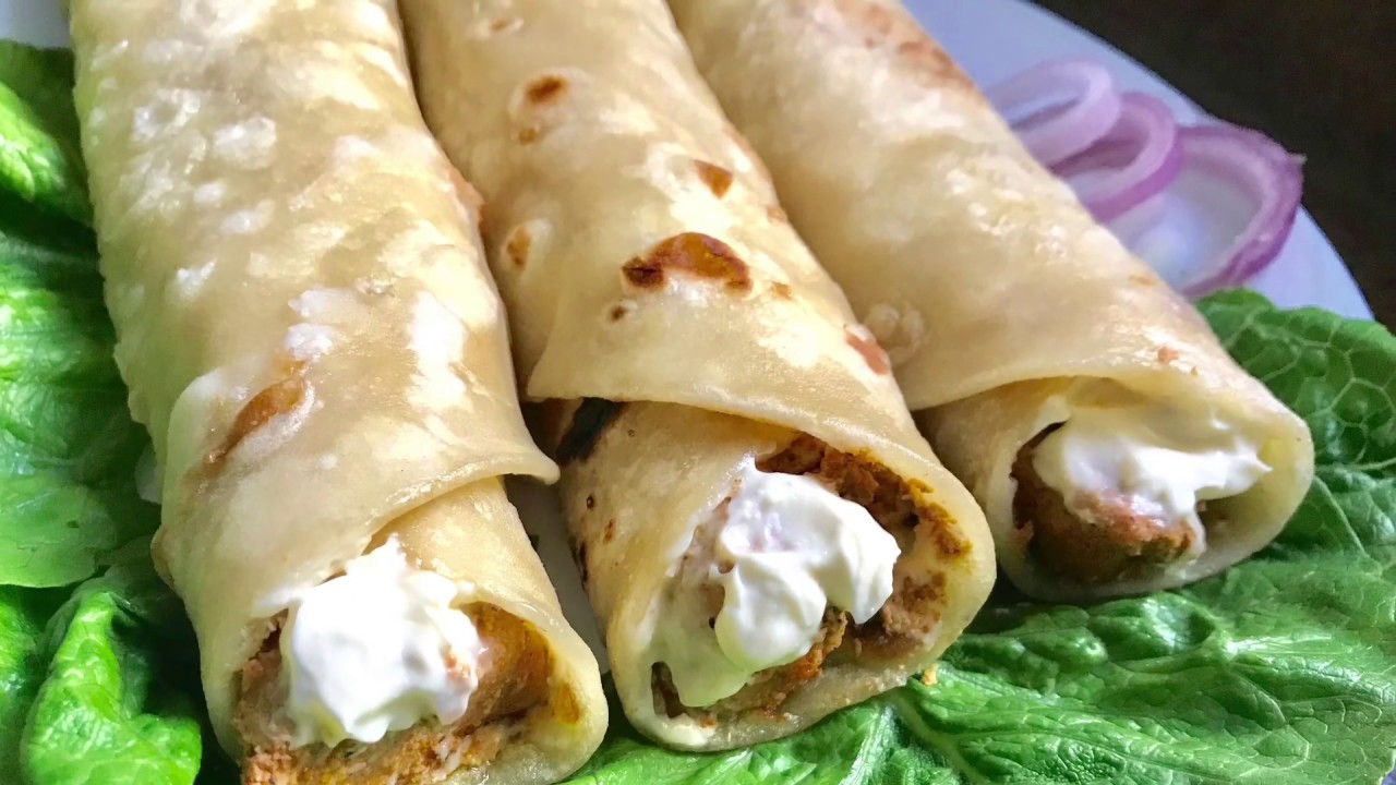 Chicken Garlic Mayo Roll | Chicken paratha roll Recipe by Cooking with Sariya