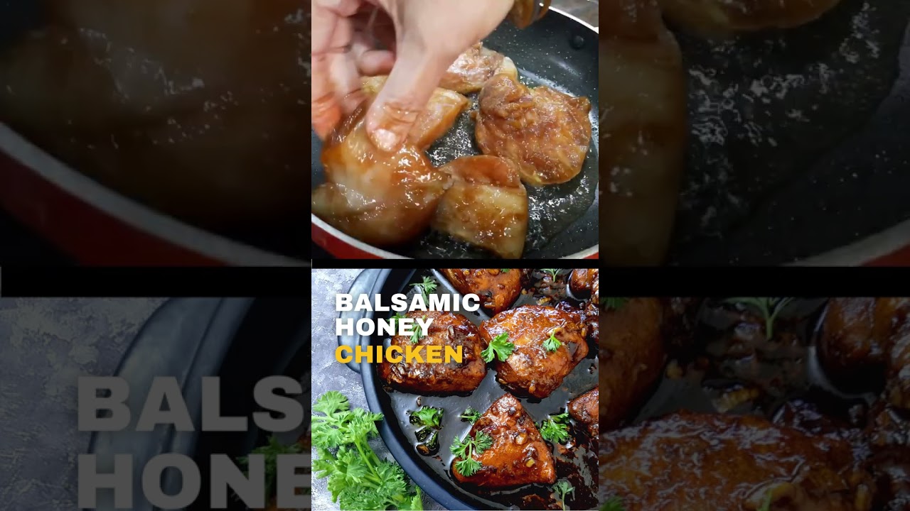 Balsamic Honey Chicken #Shorts | Easy Chicken Dinner Recipe