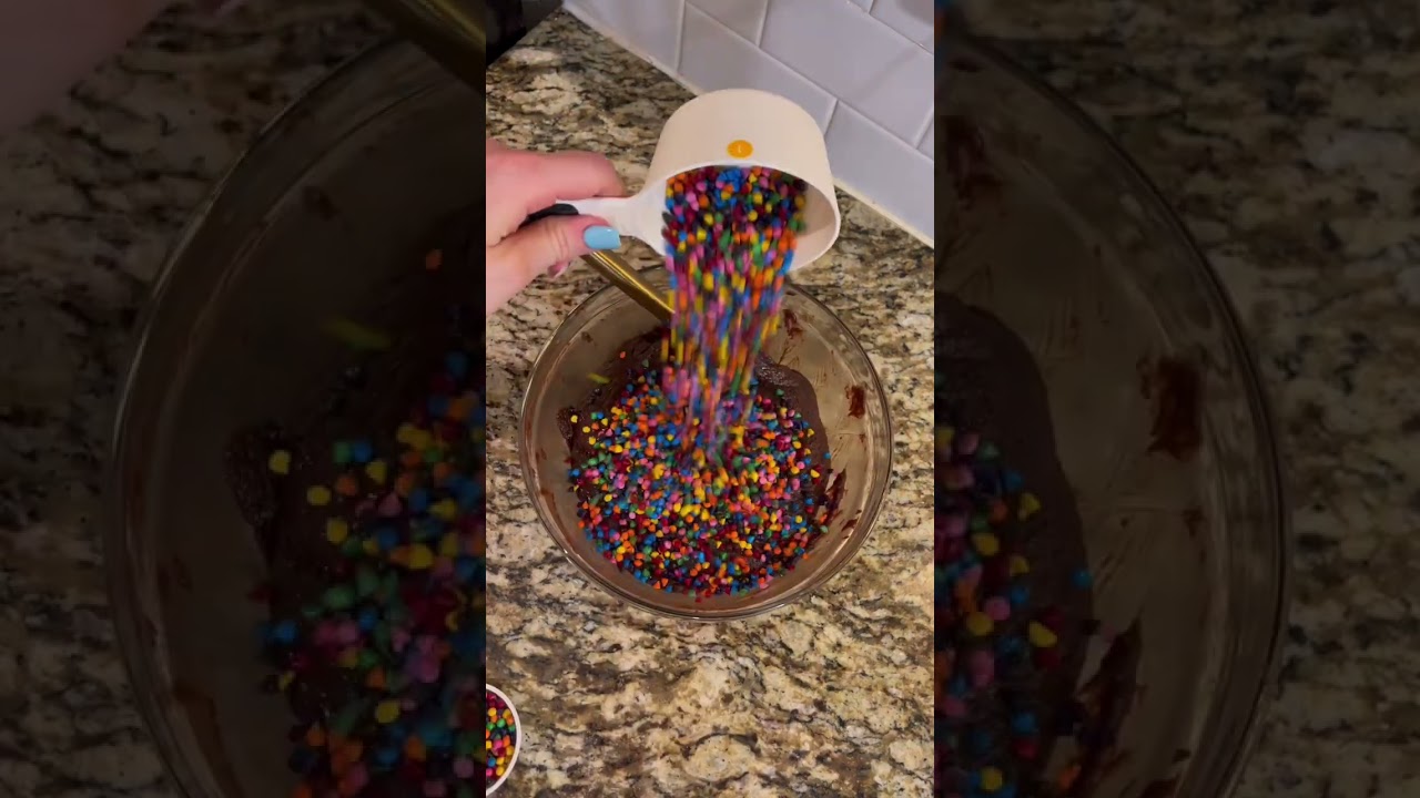 Cosmic Brownie Skillet #shorts #dessert #dessertrecipes #recipeoftheday #recipes