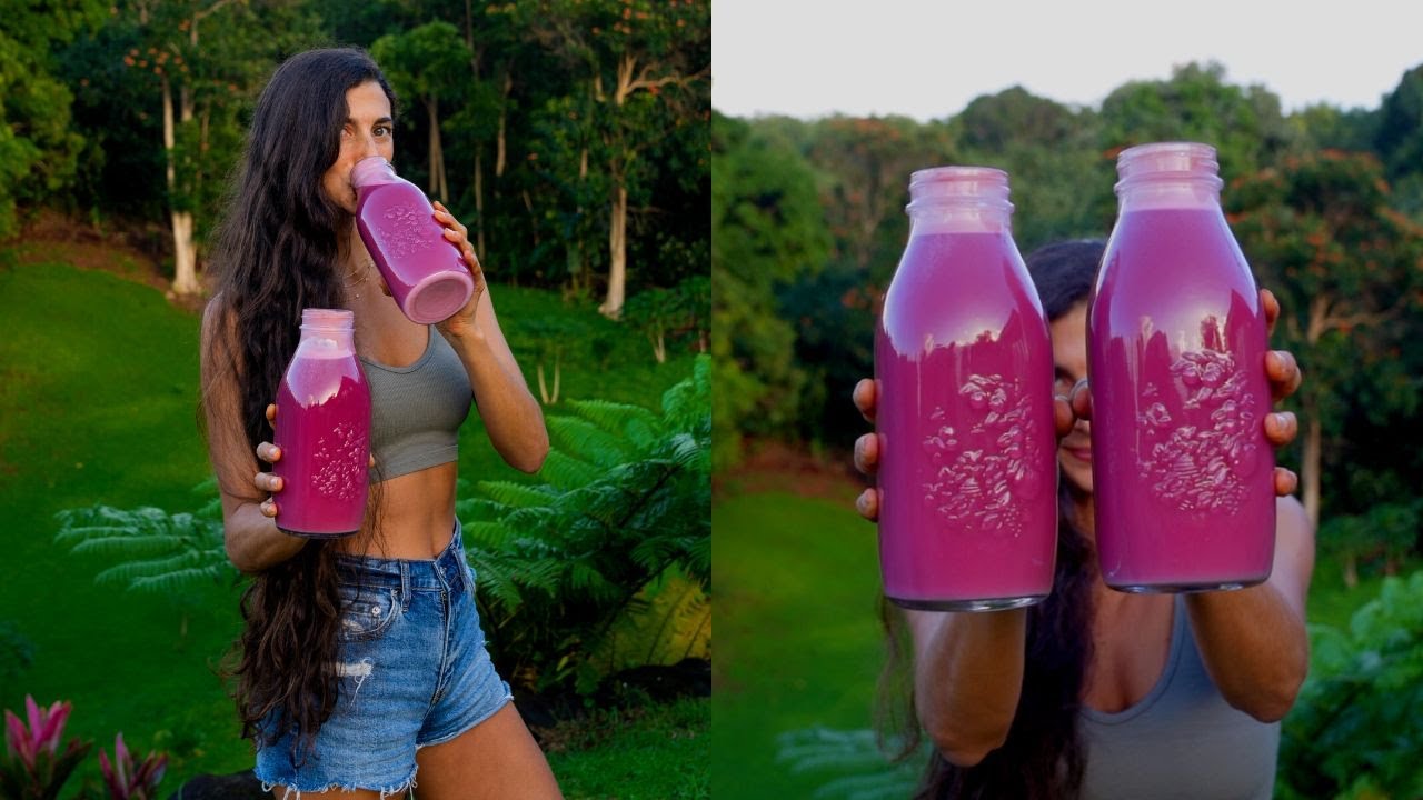 Juicing Purple Sweet Potato ? Incredible Health Benefits + Insanely Delicious Seasonal Recipe! ?