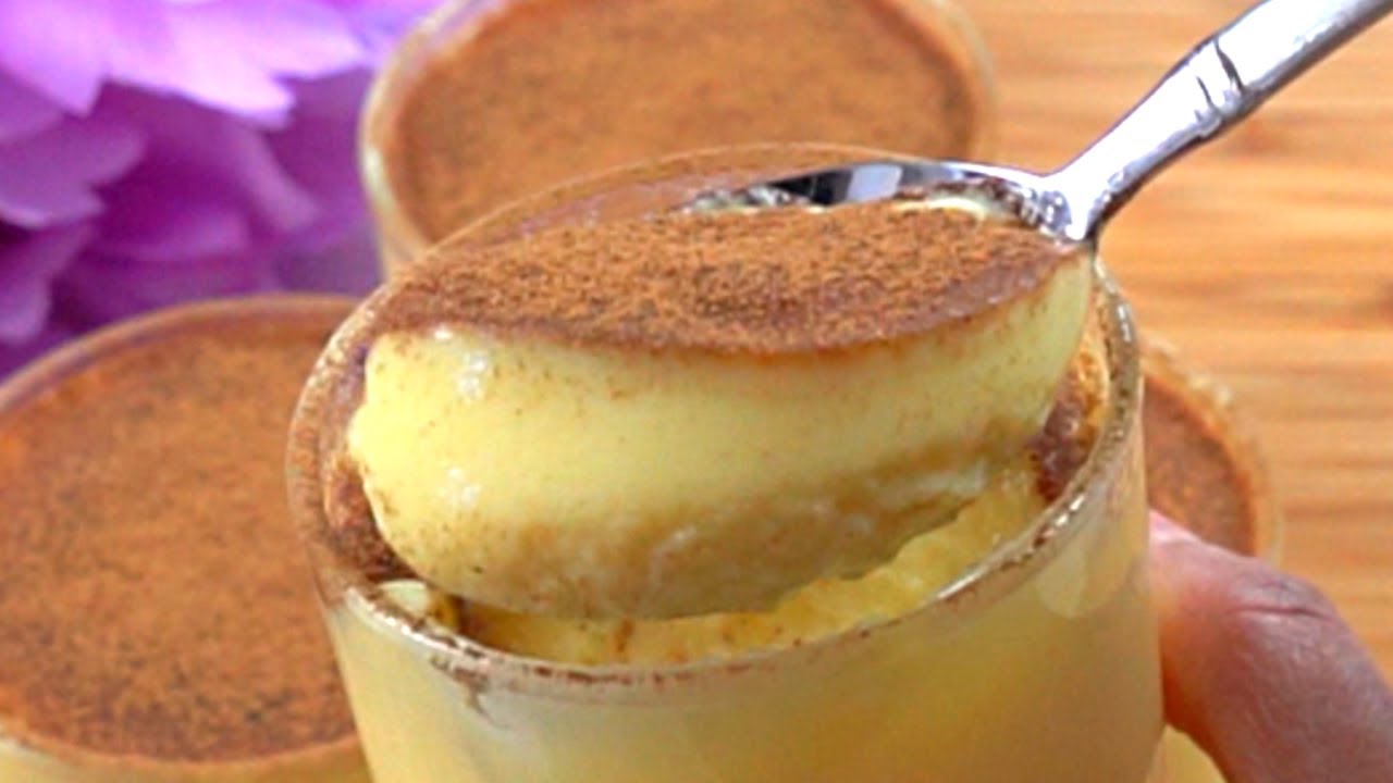 Dessert in 10 minutes! Easy and Delicious Egg Custard Pudding Recipe!