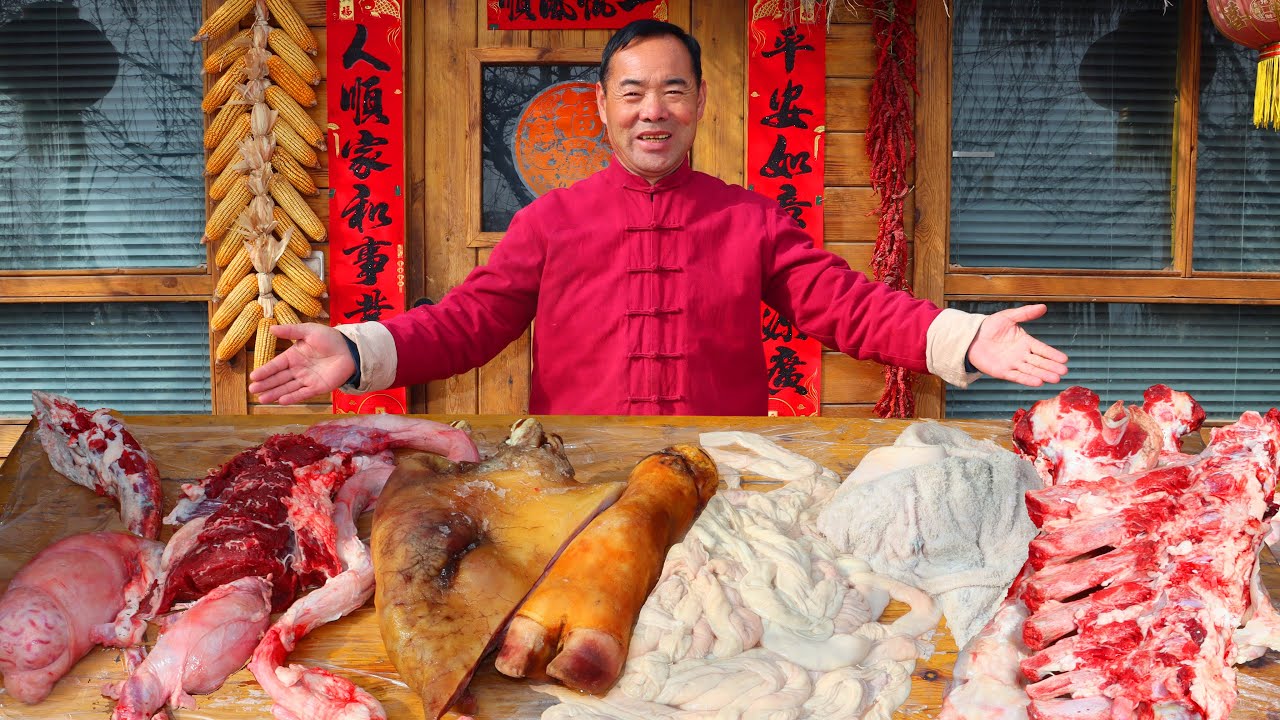 WHOLE BEEF Recipe! Heart, Tripe, Feet, Enough for 5 People! | Uncle Rural Gourmet