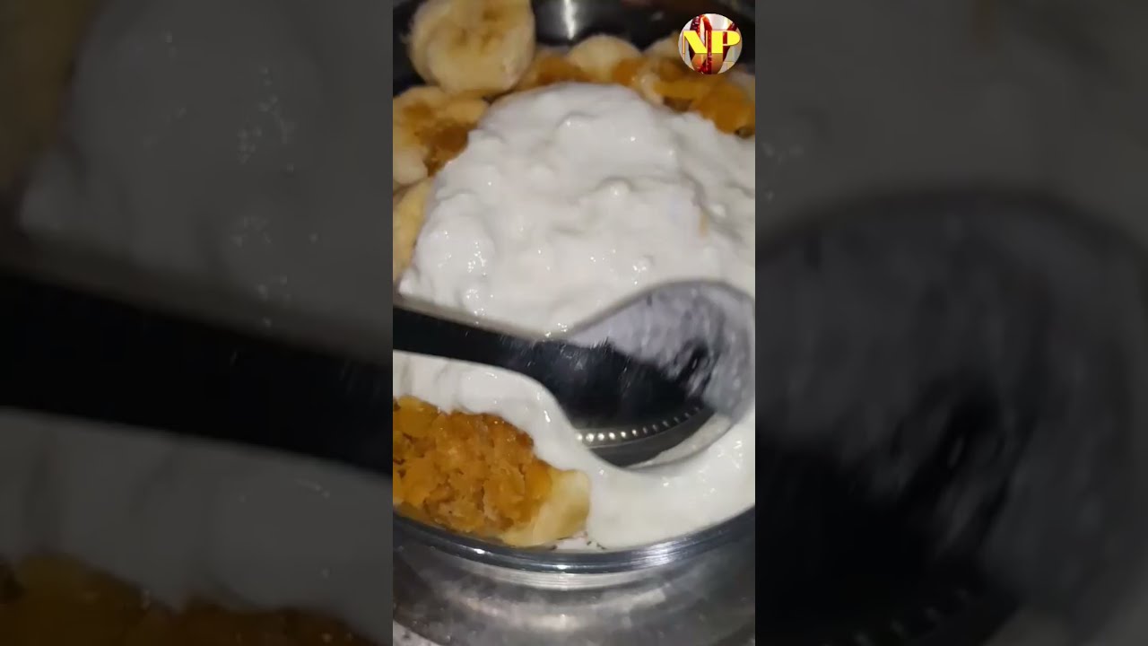 Poha Dahi Sehad Bhara Recipe | Flattened Rice Instant Sweet Dish Dessert | Healthy Breakfast #Short