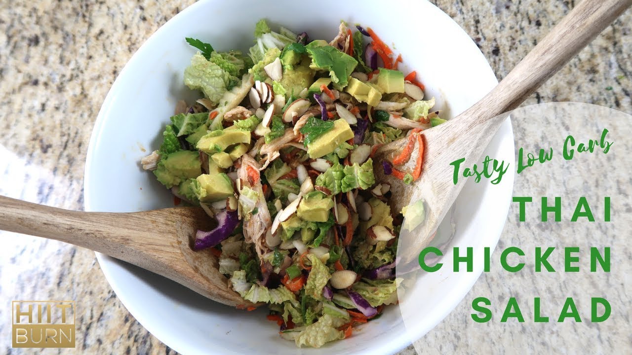 Low Carb Thai Chicken Salad | HIITBURN Carb Cycling Recipes