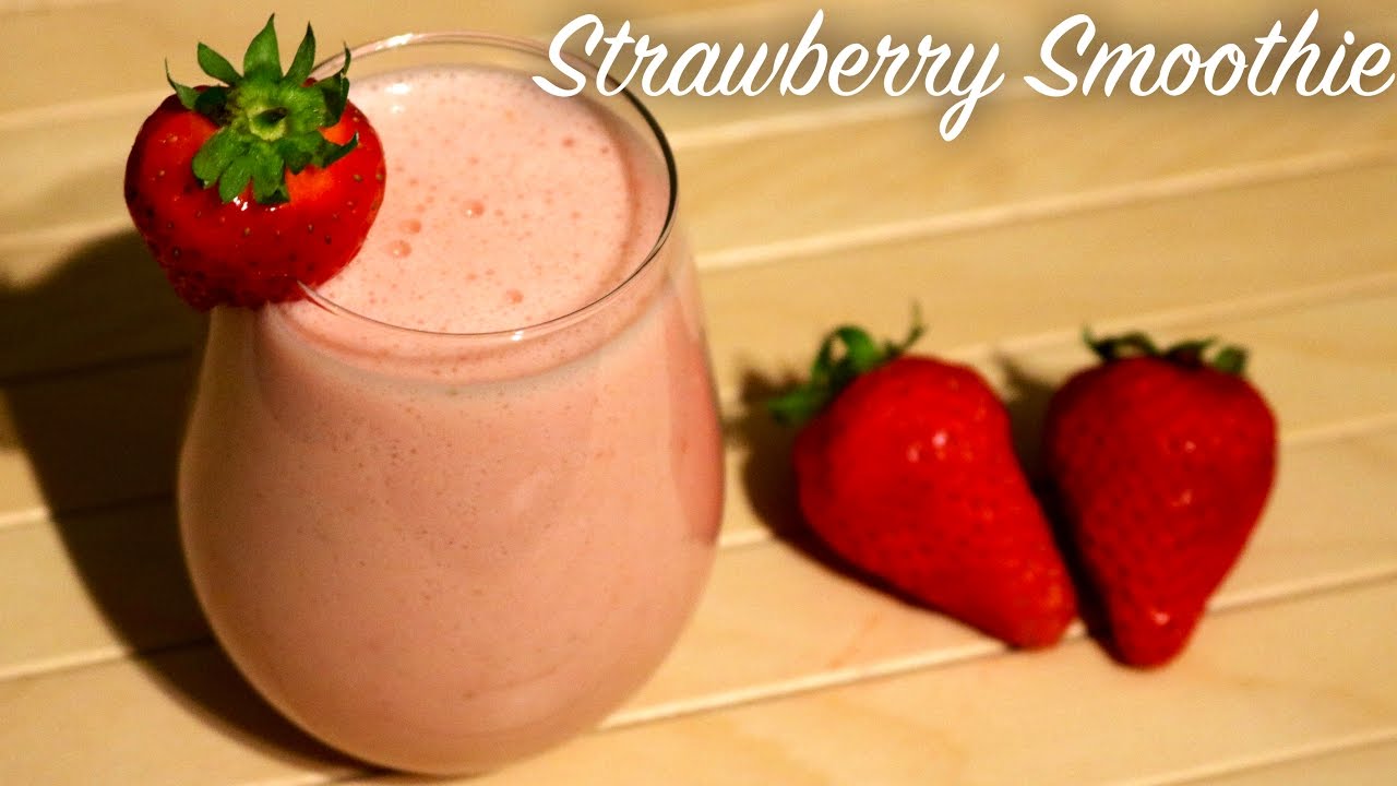 Easy Strawberry Smoothie recipe || Strawberry Smoothie with yogurt