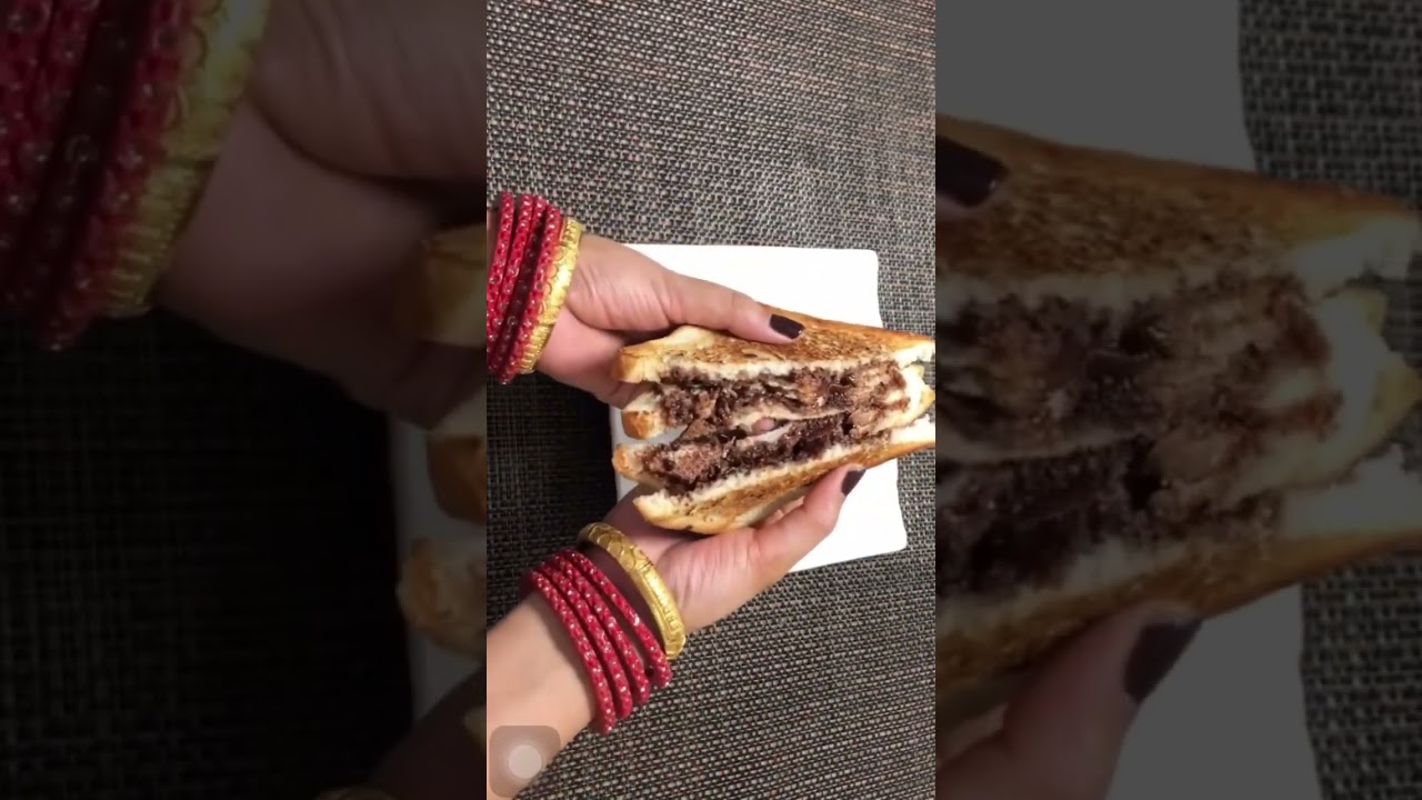 Chocolate Sandwich Recipe | Viral Chocolate Sandwich | 5 Minutes Dessert Recipe | Easy Dessert