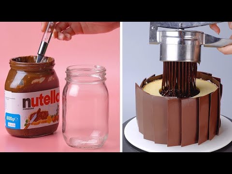 So Yummy Nutella Chocolate Cake Dessert Recipes | Amazing Cake Decoration Ideas |