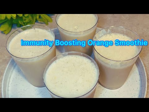Boost Your Immune System With This Yummy Smoothie | orange smoothie recipe