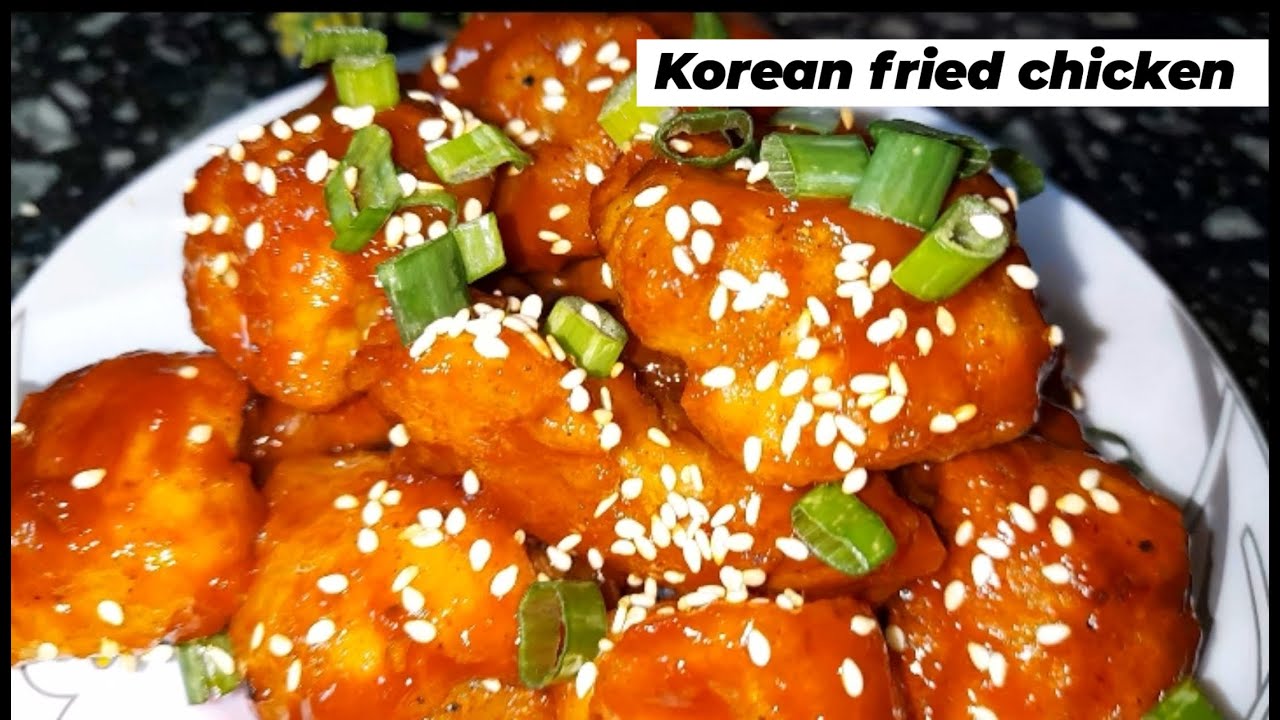 Korean fried chicken recipe|| Sweet and spicy korean fried chicken recipe|| Crispy chicken recipe