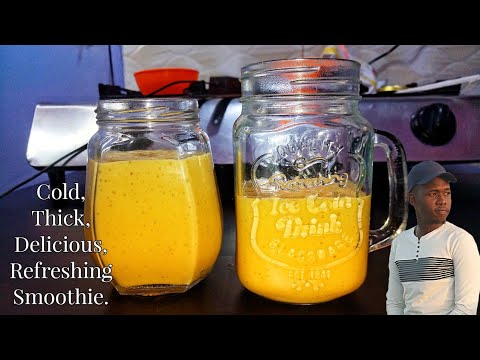 Mango, Banana,Strawberry smoothie || Healthy breakfast smoothie recipe.