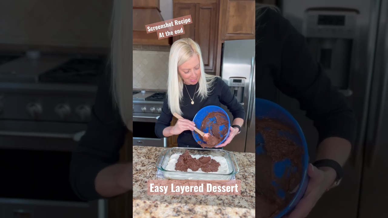 Easy Layered Dessert #recipe #recipeshare #dessertrecipe #dessert #recipes #easyrecipe #chocolate
