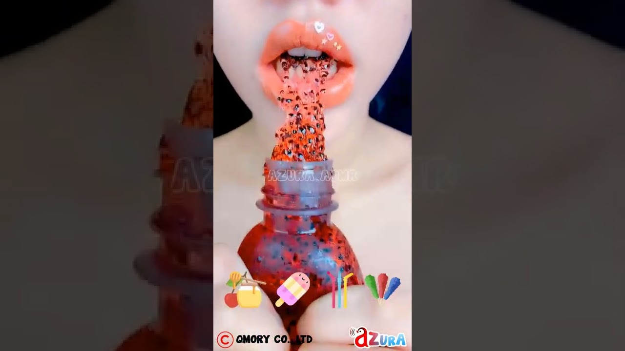 ASMR Mukbang Dessert Food – Tiktok  Emoji Foods Challenges