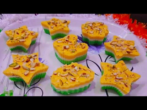 Republic Day Special Recipe | Unique Dessert Recipe | China Grass Halwa |Tricolor Recipe