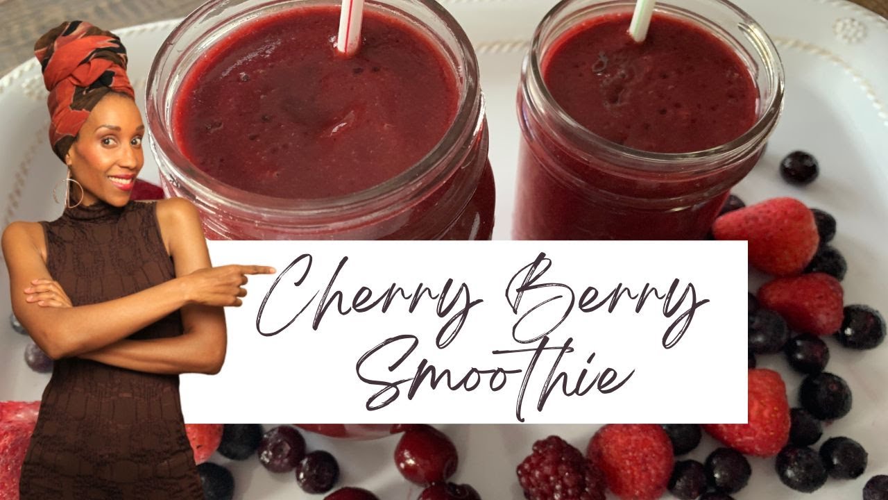 CHERRY BERRY BLAST IMMUNE BOOSTING SMOOTHIE RECIPE!
