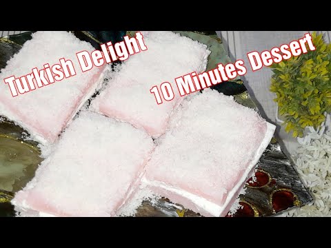 Turkish Delight Recipe | Quick and Easy Dessert | Turkish Sultan Recipe |Cook Book by Talat