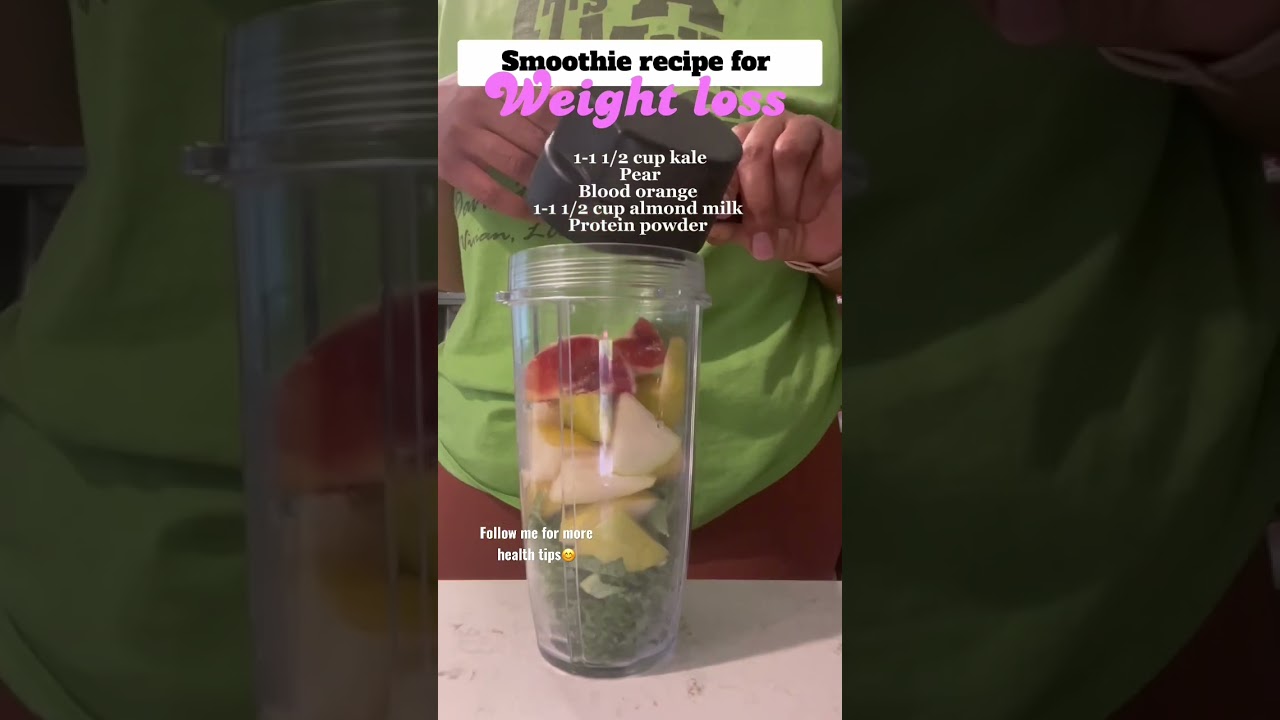 Lose weight with this smoothie recipe #weightlossjourney #shorts