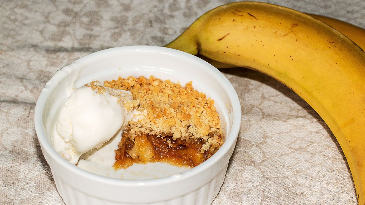 Easy Banana Crumble Dessert Recipe
