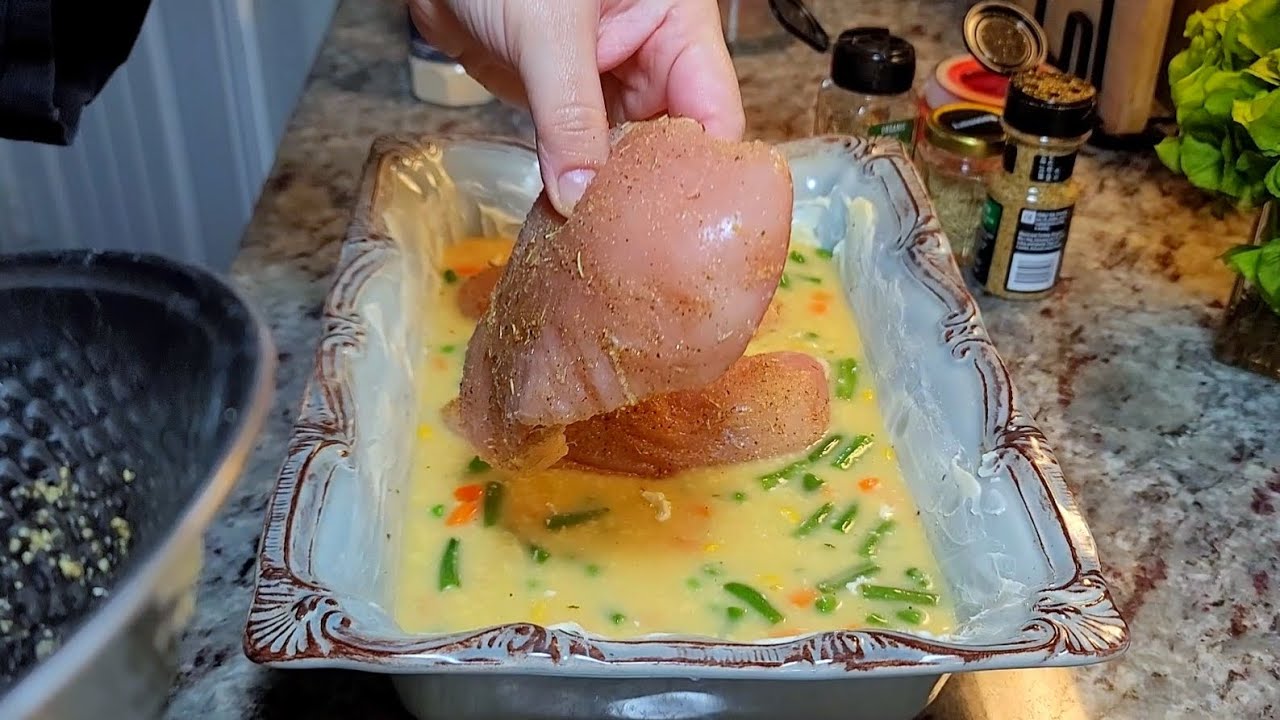 Chicken & rice casserole EASY#recipe