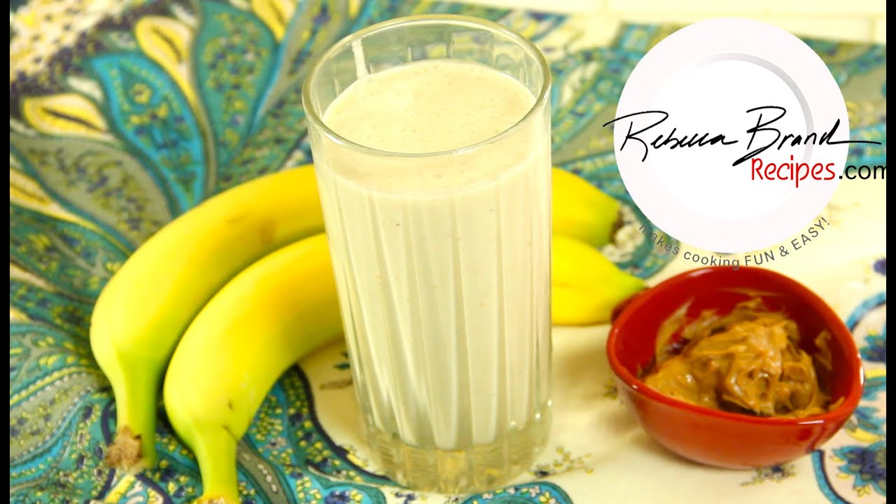 Peanut Butter Banana Smoothie Recipe | How to Make a Smoothie | Video with Quantities