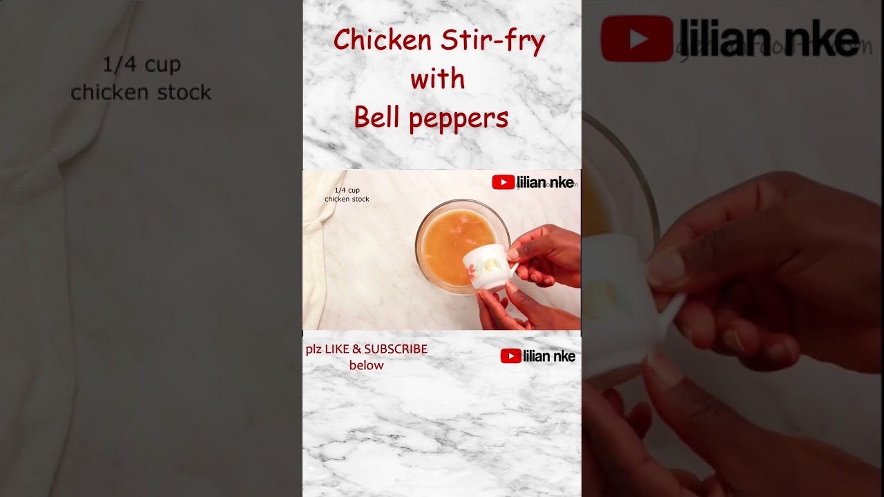This chicken stir fry bell peppers recipe is delicious and easy to make! #shorts