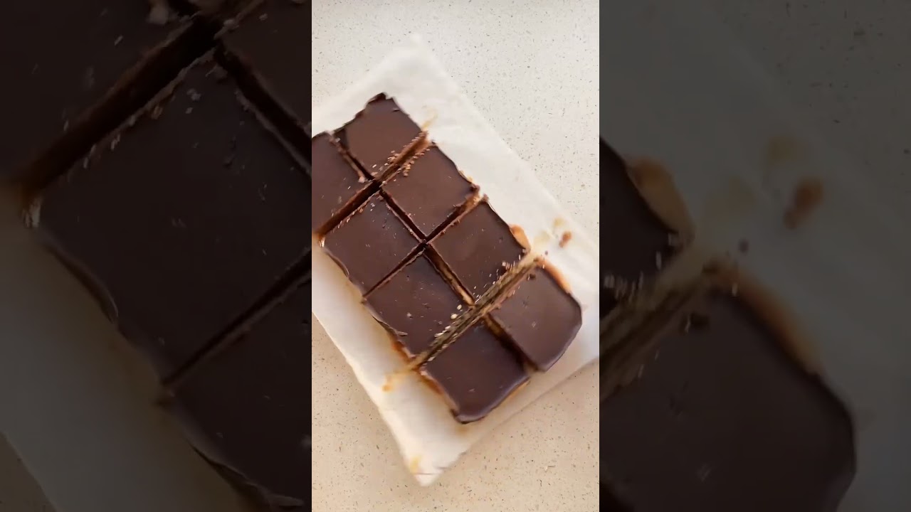 Vegan Chocolate Date Caramel Slice | Vegan Dessert Recipes