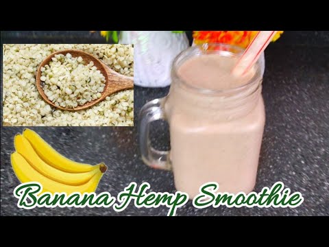 Thick Banana Hemp Smoothie//Hemp Dates Smoothie/Healthy Smoothie Recipe//Easy Weighloss Smoothie