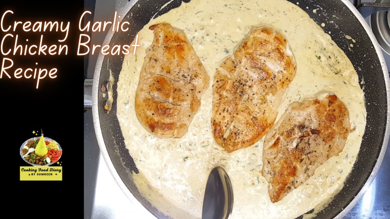 Creamy garlic chicken breast recipe | creamy garlic chicken recipe | garlic chicken recipe | One Pan
