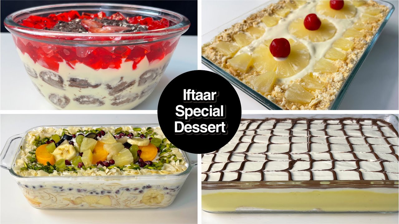 4 Delicious Ramadan Dessert Recipes – Quick & Easy dessert by Sariya