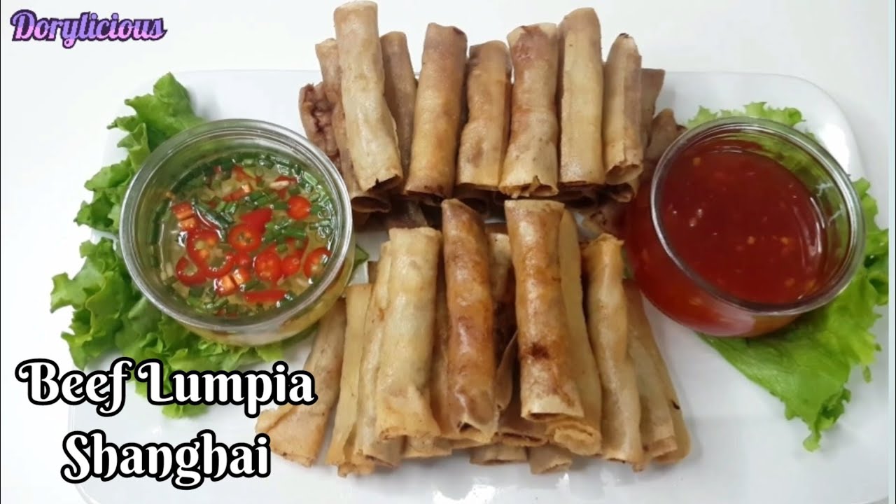 Beef Lumpia Shanghai Recipe with Quick & Easy Wrapping Tips/Filipino-style Spring Roll