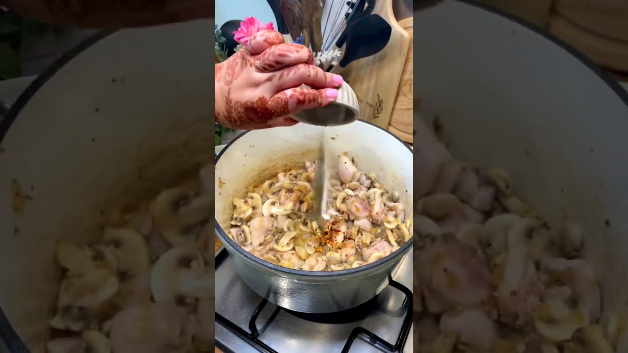 1 minute recipe | Chicken Stroganoff #chicken #recipes #shorts #ytshorts